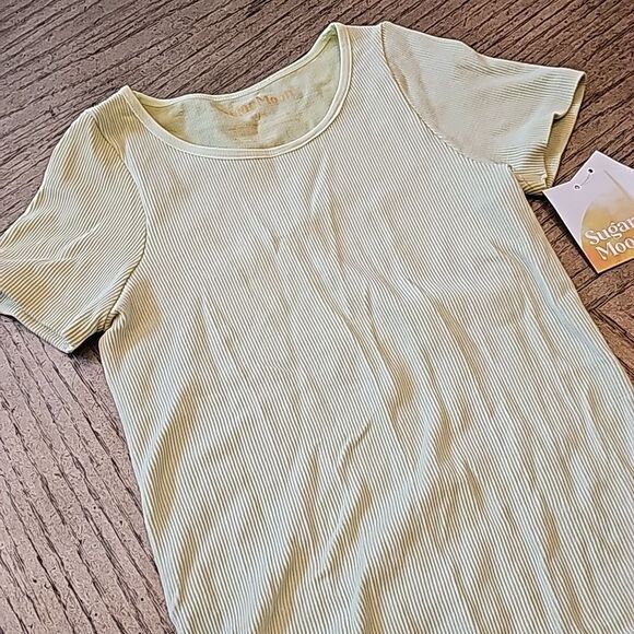 Lime green ribbed bodysuit size S/M NWT - Picture 3 of 6